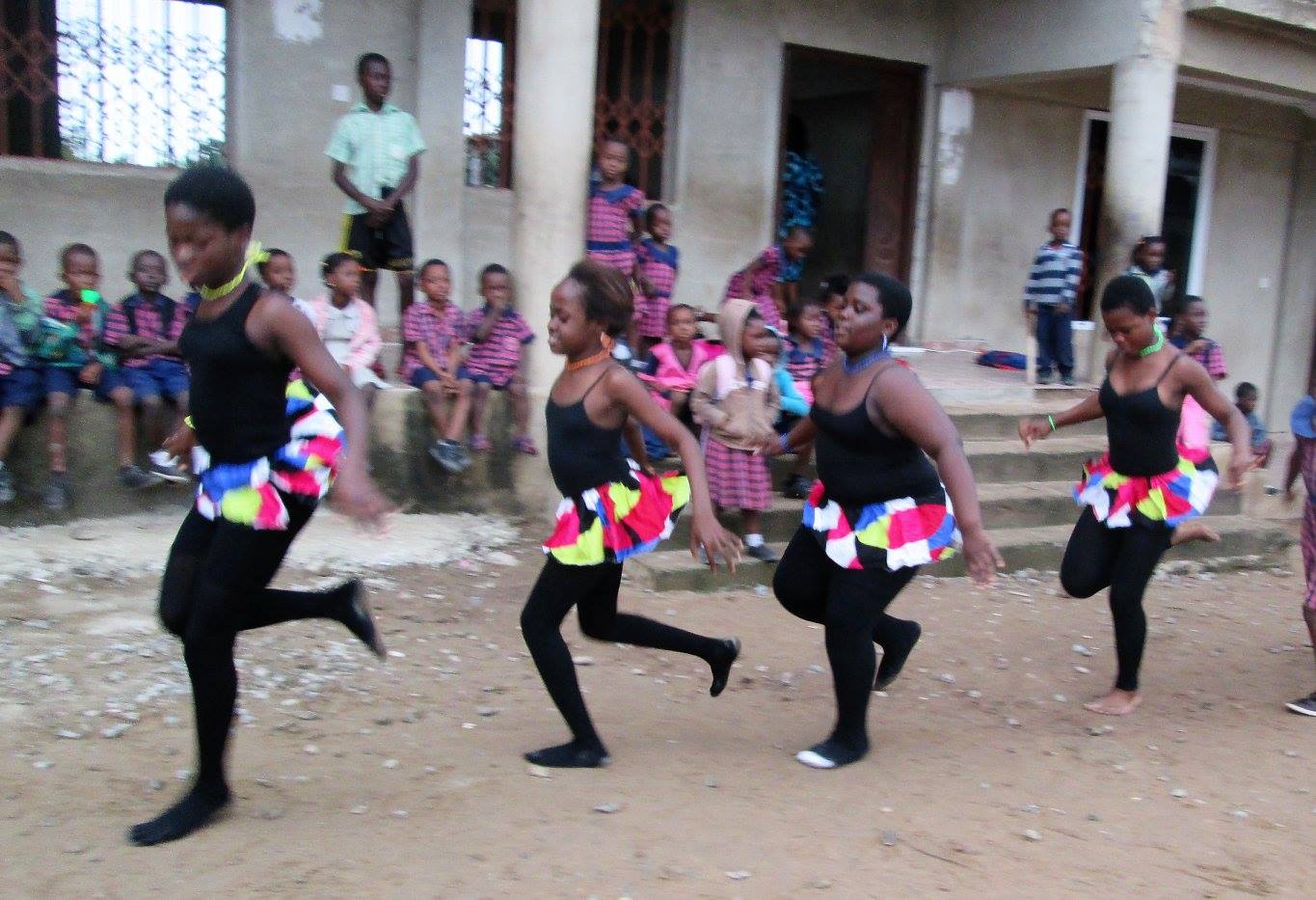 ASODA dancers performing in a line